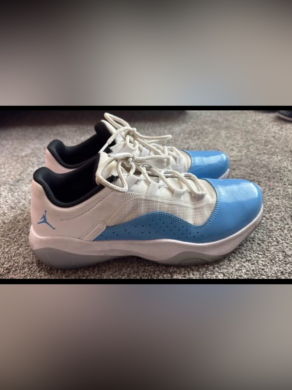 Nike Jordan 11 Low CMFT UNC Sneakers Men’s 9.5 Without Box